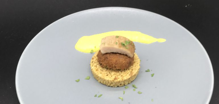 Iberico Secreto auf Falafel und CousCous