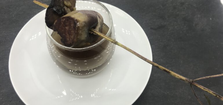 Pilztee mit Rehfilet